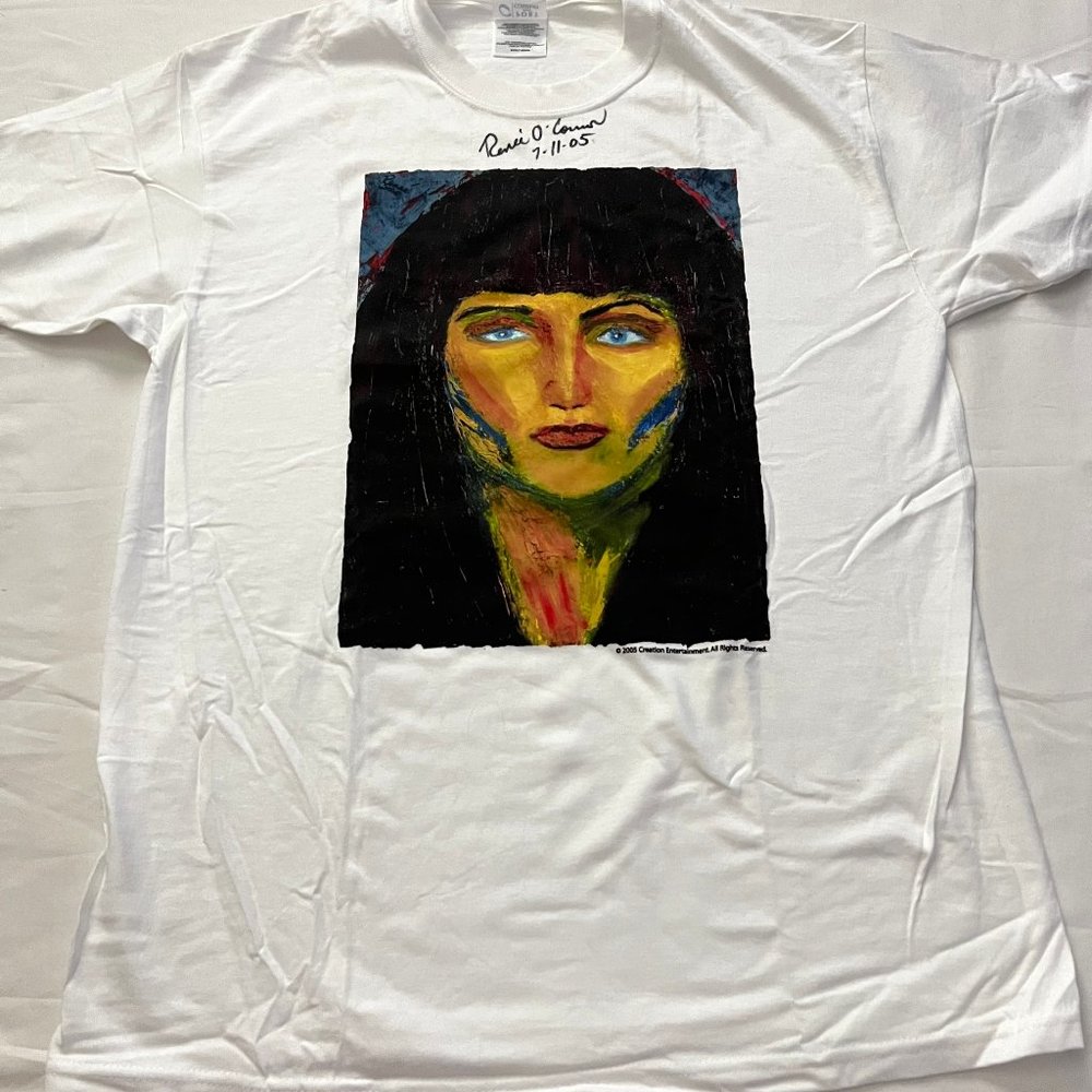 Xena Warrior Princess Painting Medium T-Shirt Signed/Autograph by Renee O’Connor